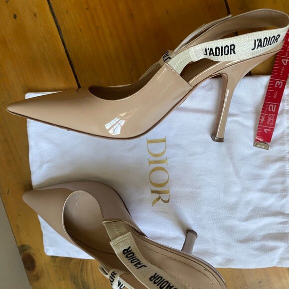 Dior J'Adior Slingback Pump - Nude Patent Calfskin - Picture 7 of 9